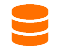 database orange icon