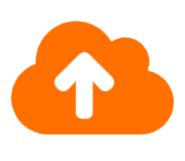 cloud orange icon
